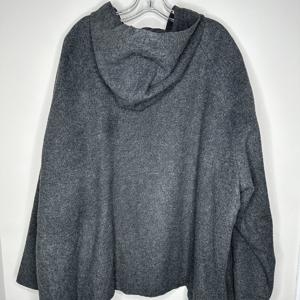 Venezia Size 26/28 Gray Grey Acrylic Blend Hooded Jacket - Picture 3 of 6